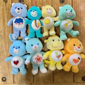 Vintage 2000s Care Bears And Cousins Set of 8 Plush